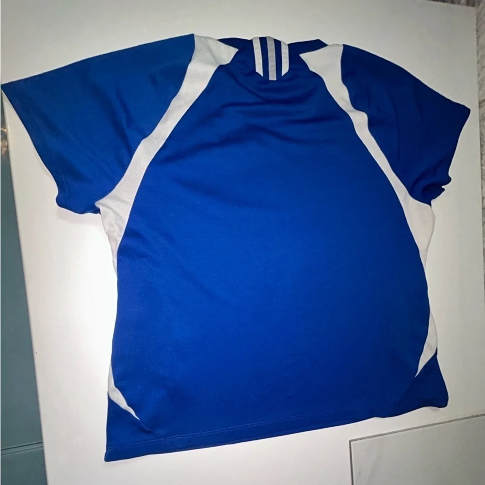 Adidas Blue and White Athletic Jerseys